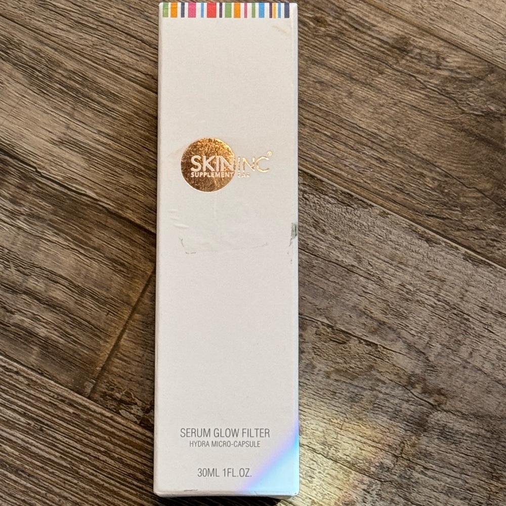 New SKIN INC SUPPLEMENT BAR Serum Glow Filter